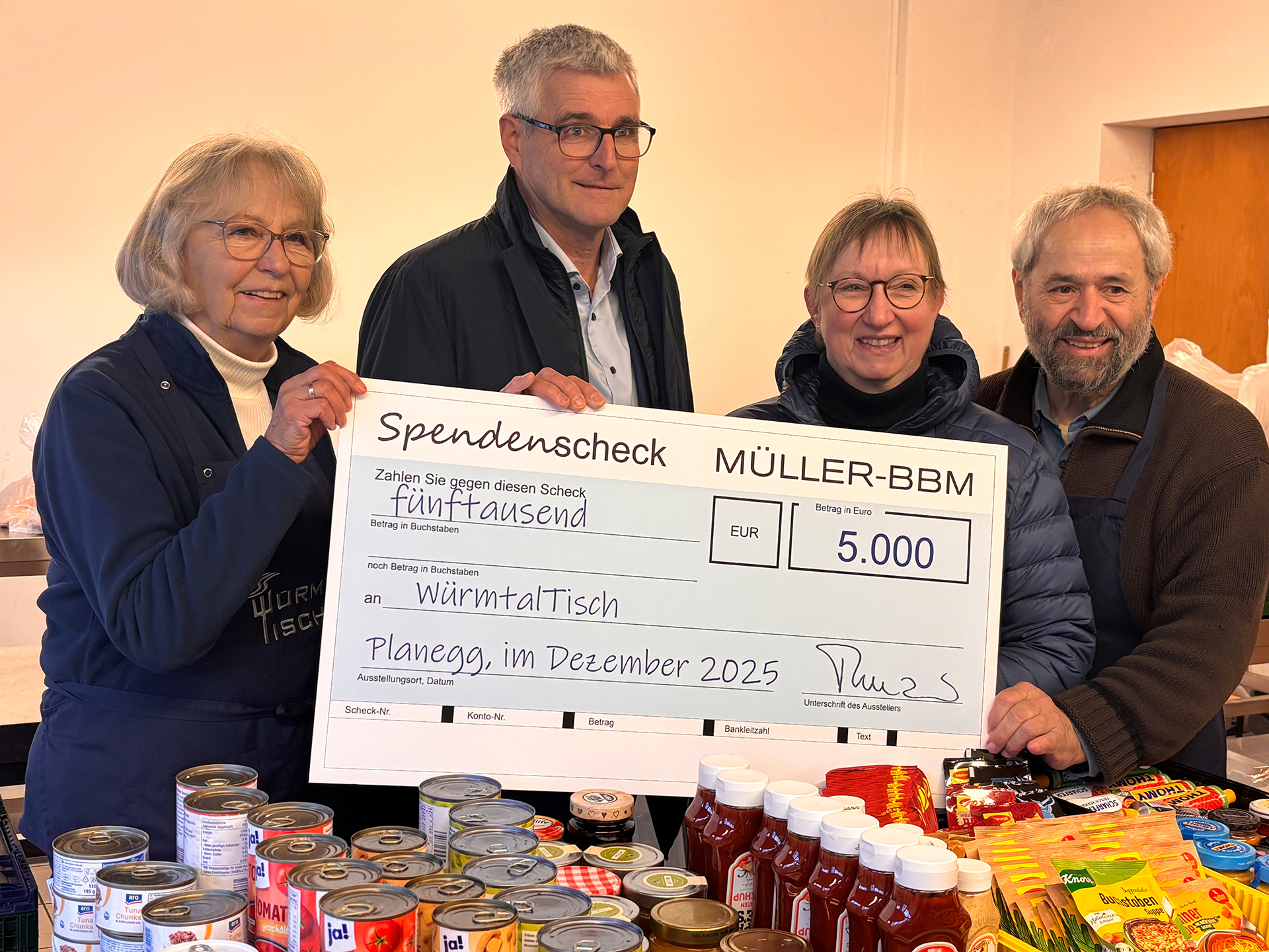 Spendenübergabe WürmtalTisch | 17.12.2025